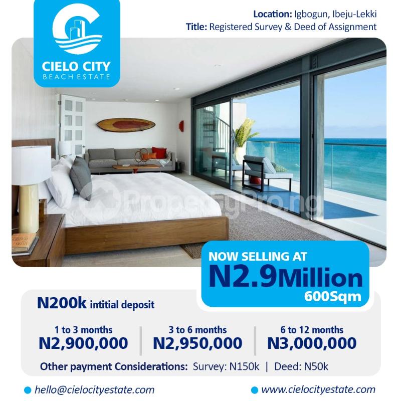 Land for sale Igbogun LaCampaigne Tropicana Ibeju-Lekki Lagos