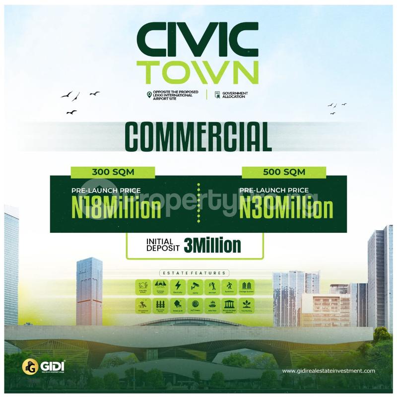 Land for sale Opposite The Proposed Lekki International Airport Free Trade Zone Ibeju-Lekki Lagos