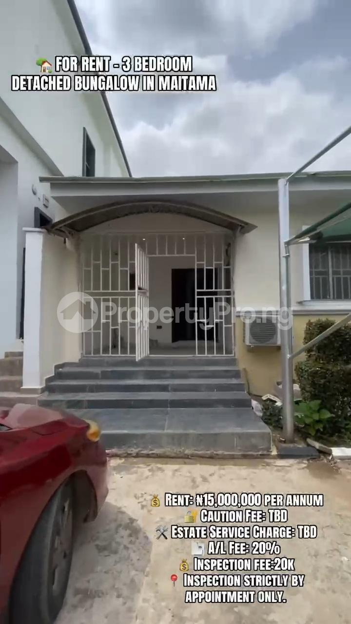 3 bedroom House for rent Main Maitama Abuja