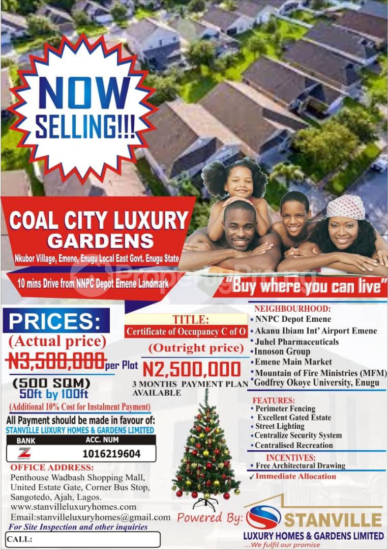 Land for sale Nkwubor In Emene Enugu Enugu