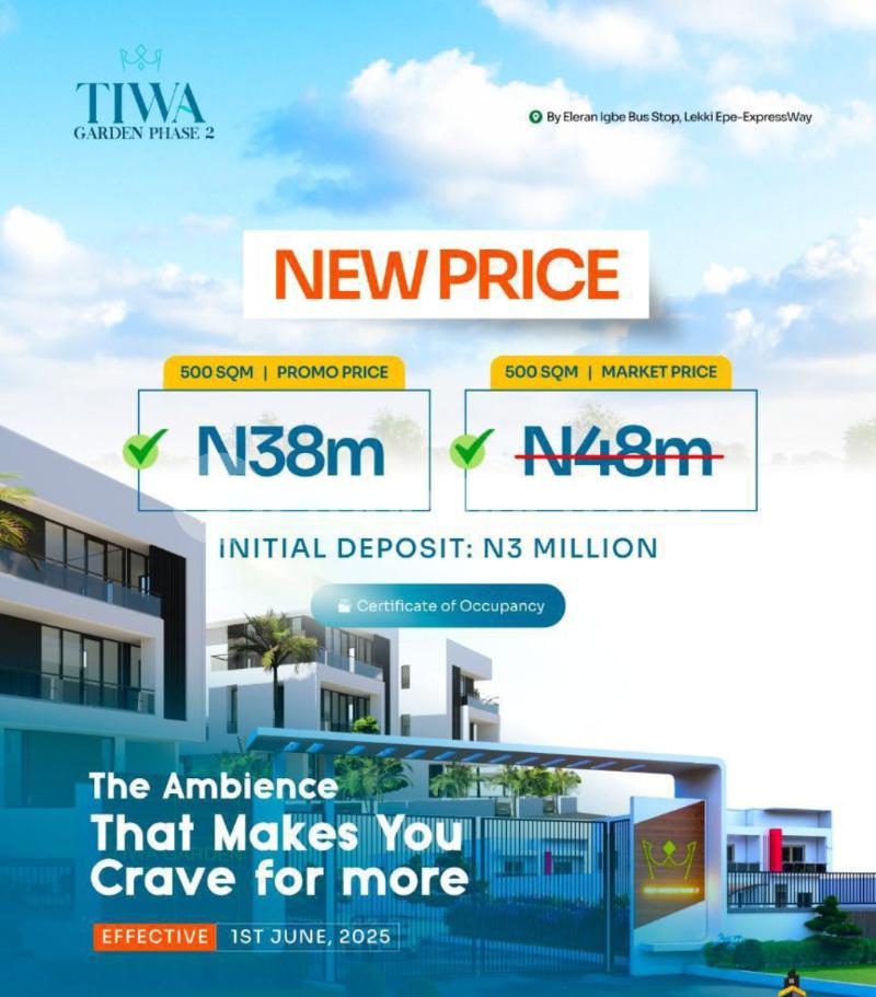 Land for sale By Eleranigbe Bus Stop/ Tiwa Garden Phase 2/ Lekki Epe Expressway Eleranigbe Ibeju-Lekki Lagos - 0