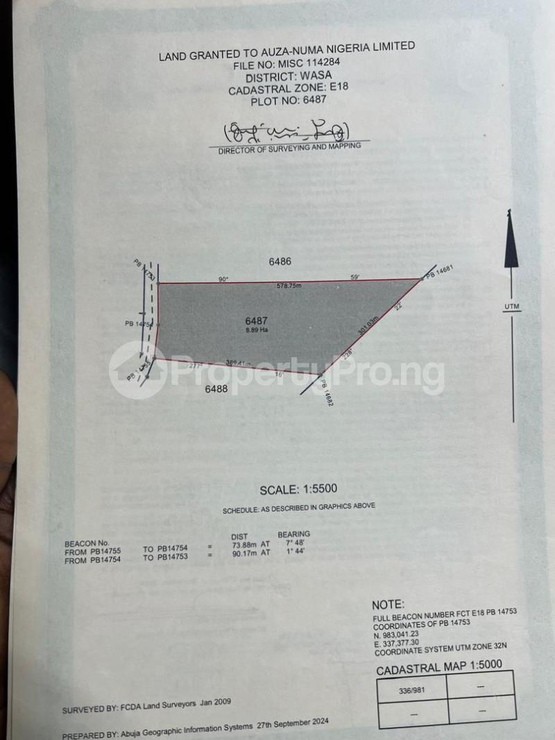 Land for sale Apo Wasa Apo Abuja