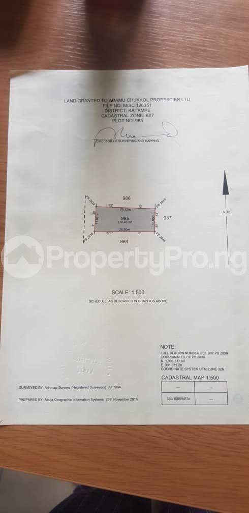 Land for sale Katampe Main Katampe Abuja