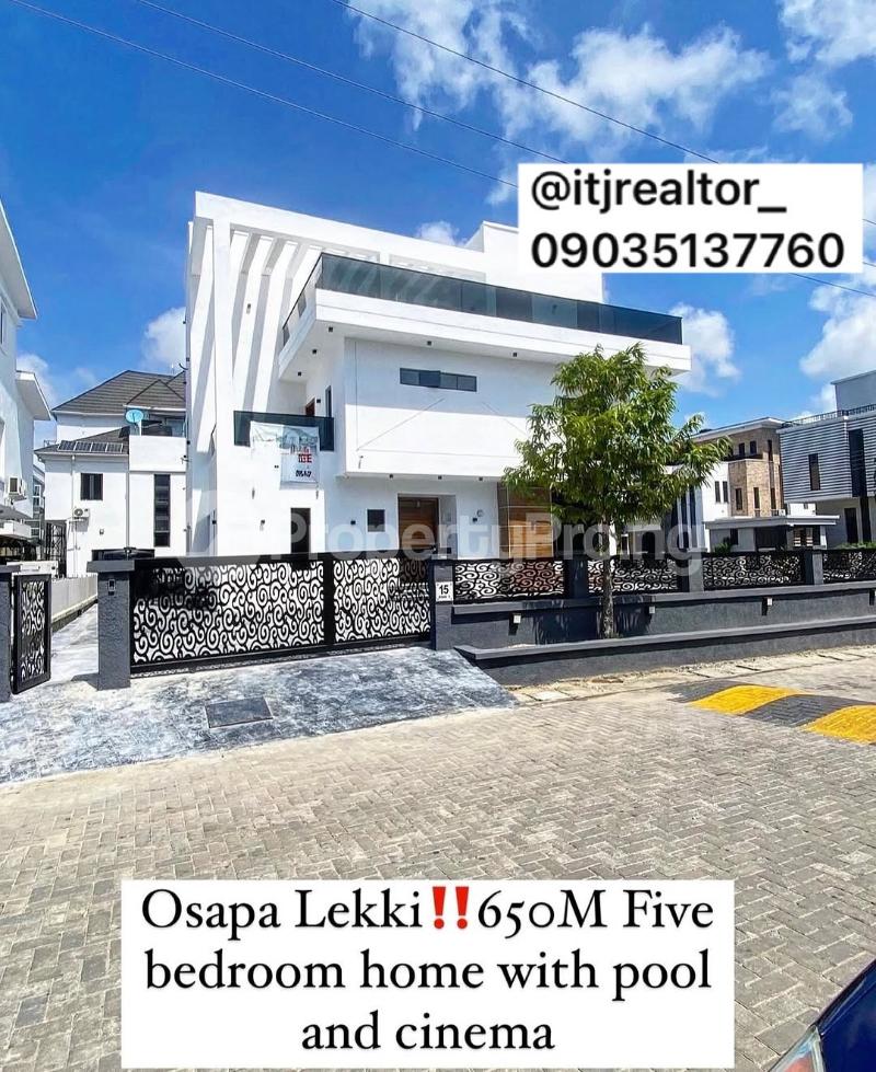 5 bedroom House for sale Victory Park Osapa london Lekki Lagos
