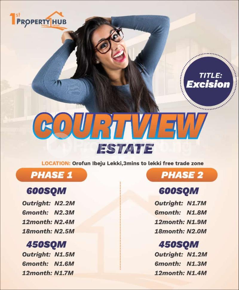 Land for sale Origin By Free Trade Zone. Orimedu Ibeju-Lekki Lagos