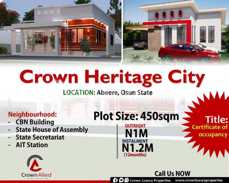 Land for sale Aiyedade Osun