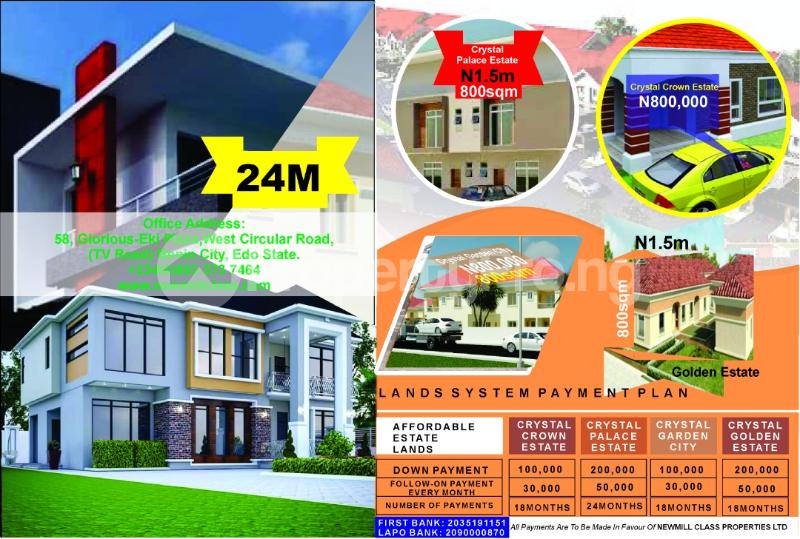 Land for sale Uhunmwonde Edo