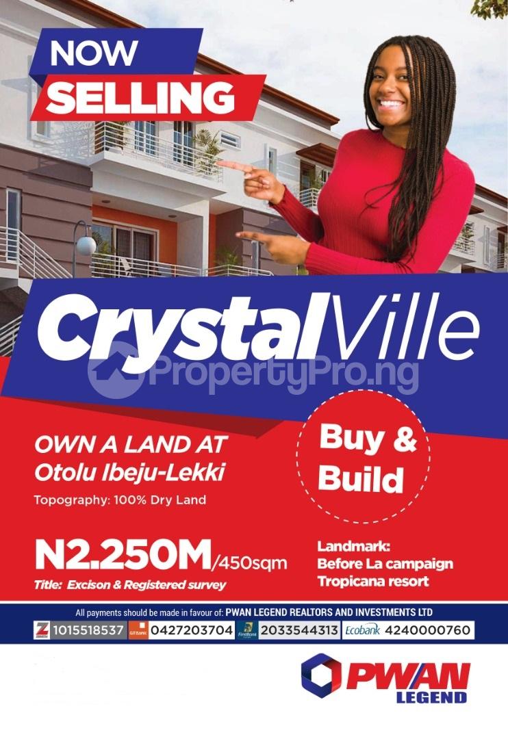 Land for sale Olotu LaCampaigne Tropicana Ibeju-Lekki Lagos