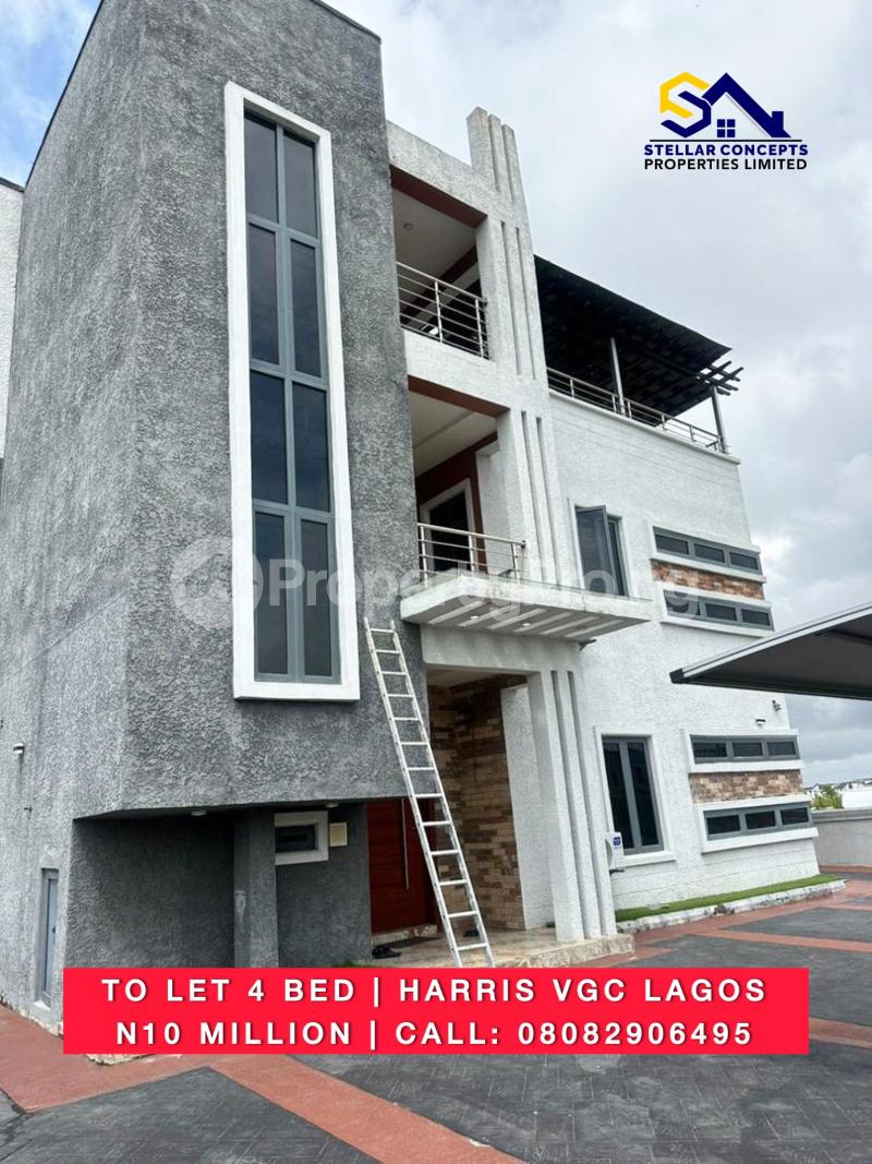 4 bedroom House for rent Vgc Harris VGC Lekki Lagos