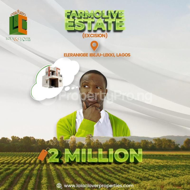 Land for sale Farmolive Eleranigbe Ibeju-Lekki Lagos