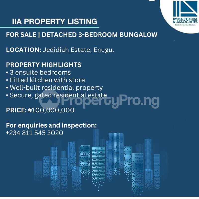 3 bedroom House for sale Jedidiah Estate, Enugu Enugu