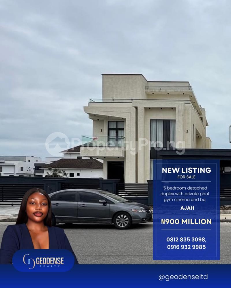 5 bedroom House for sale Eden garden Estate Ajah Lagos