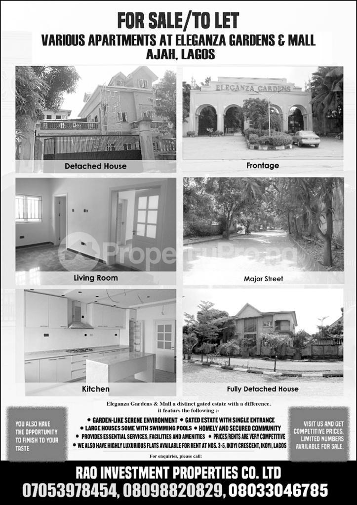 5 bedroom House for sale Eleganza Garden Off Lekki-Epe Expressway Ajah Lagos