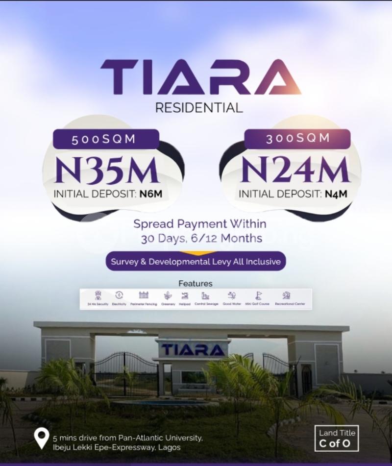 Land for sale Tiara Estate Along Lekki Epe Expressway Eleranigbe Ibeju-Lekki Lagos - 0