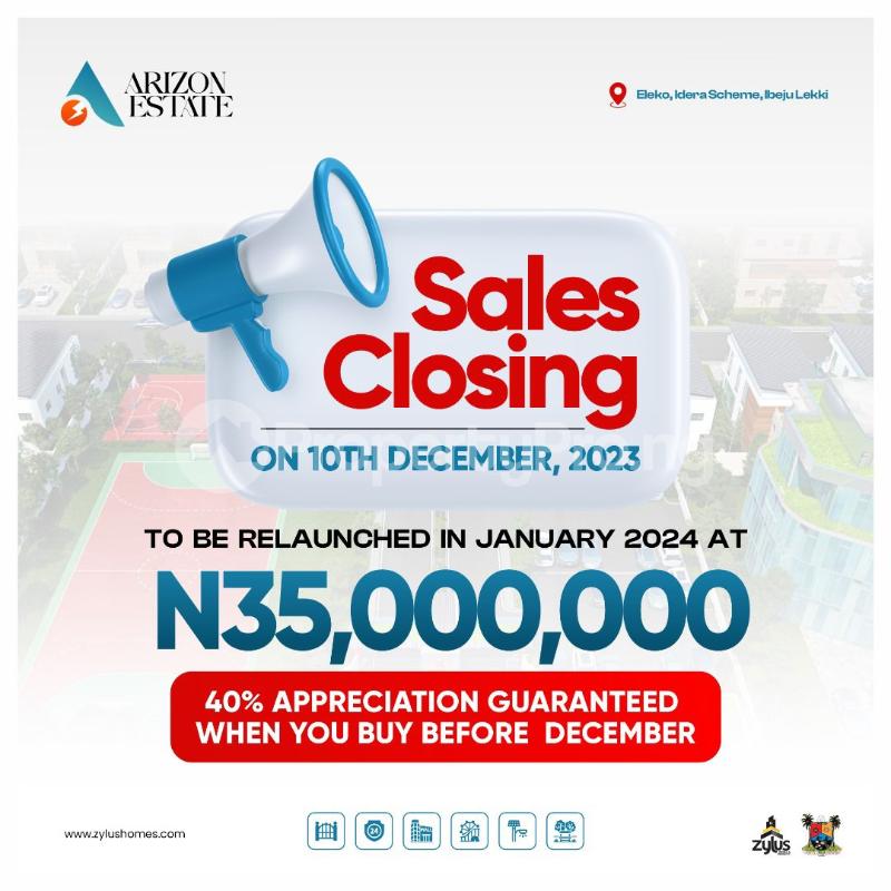 Land for sale Idara Housing Scheme,lekki Epe Expressway Eleko Ibeju-Lekki Lagos