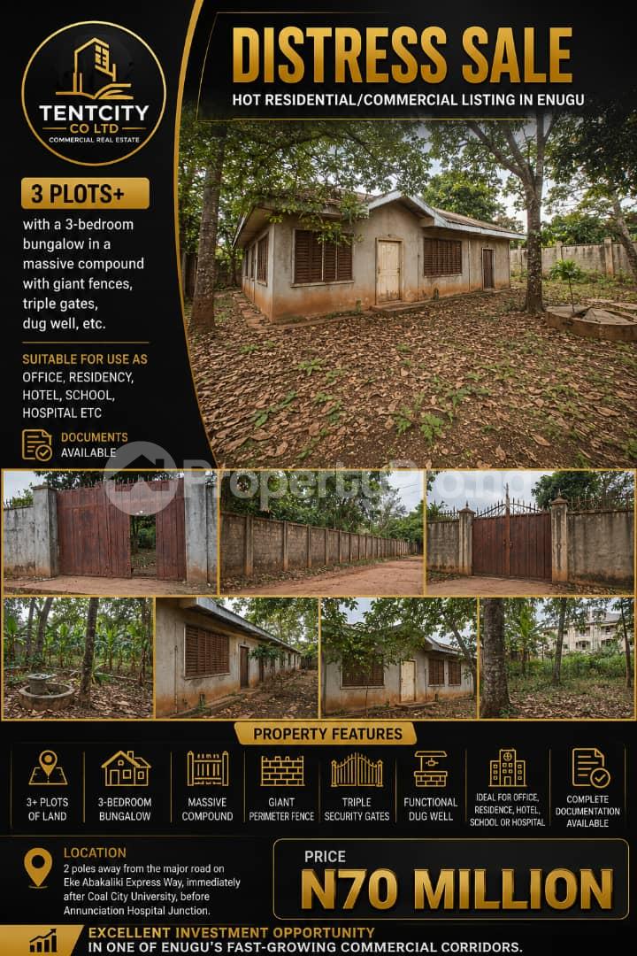 3 bedroom House for sale Opp Colacity University Enu Ai Expressway By Sunrise Estate Enugu Enugu