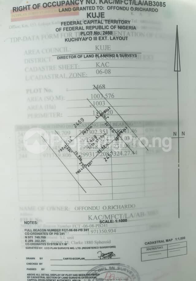 Land for sale Gwagwalada District/area Council Gwagwalada Abuja - 0