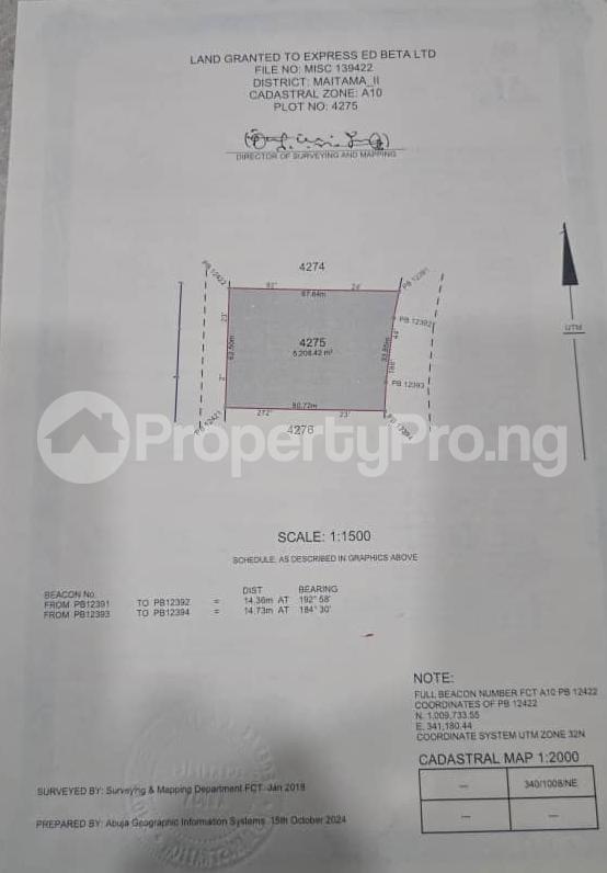 Land for sale Maitama Abuja