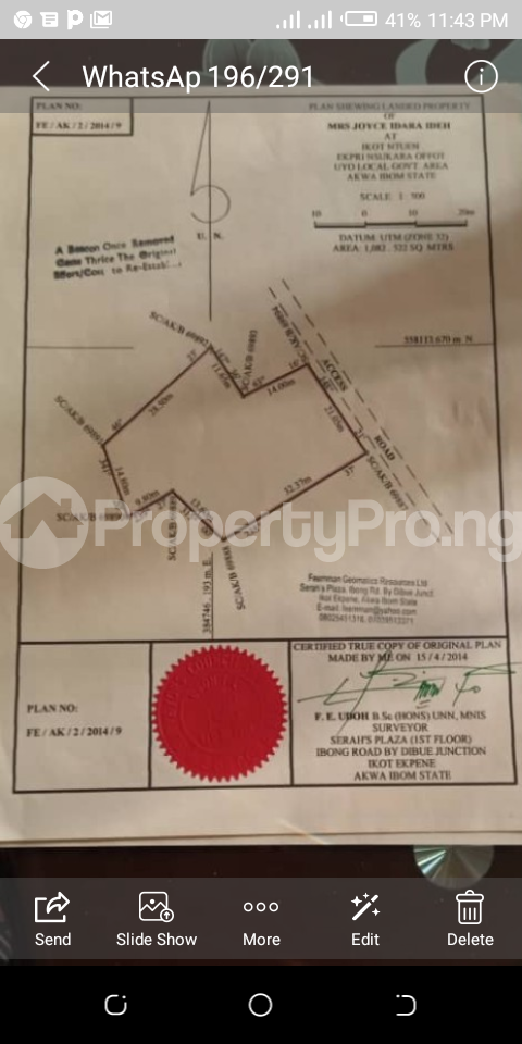Land for sale Epri Nsukara Road Off Nwaniba Road Uyo Uyo Akwa Ibom