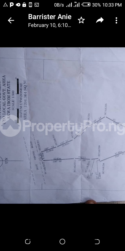 Land for sale Apasak Estate Off Oron Road Uyo Uyo Akwa Ibom