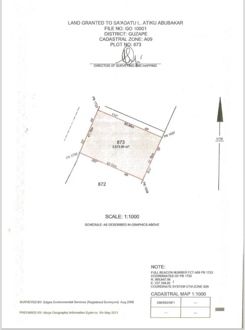Land for sale Close To Nnpc Guzape Abuja - 1
