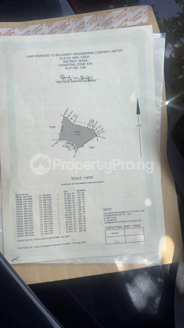 Land for sale Apo Wasa Apo Abuja