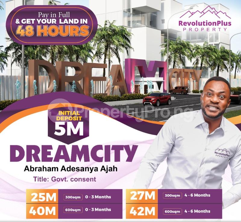 Land in Abraham adesanya estate Ajah Lagos Land for sale in ajah