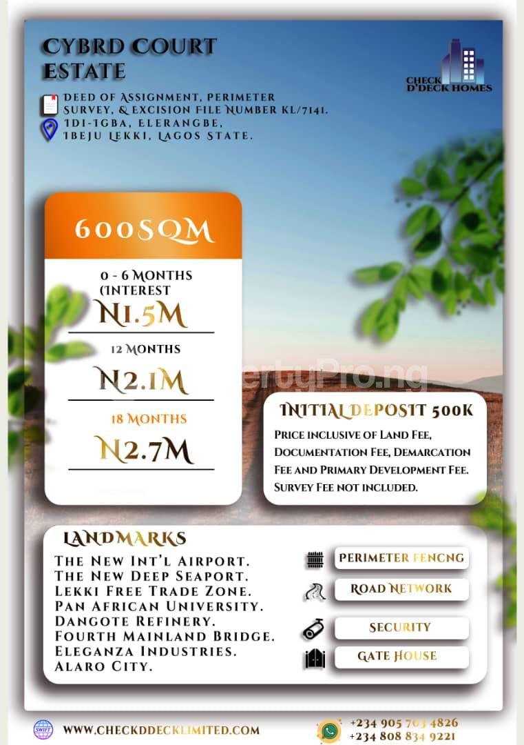 Land for sale Idi Igba Village Eleranigbe Ibeju-Lekki Lagos - 0