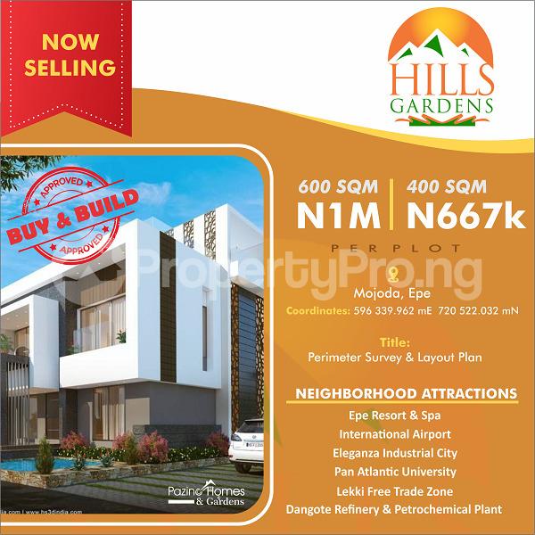 Land for sale Hills Gardens Majoda Epe Epe Road Epe Lagos