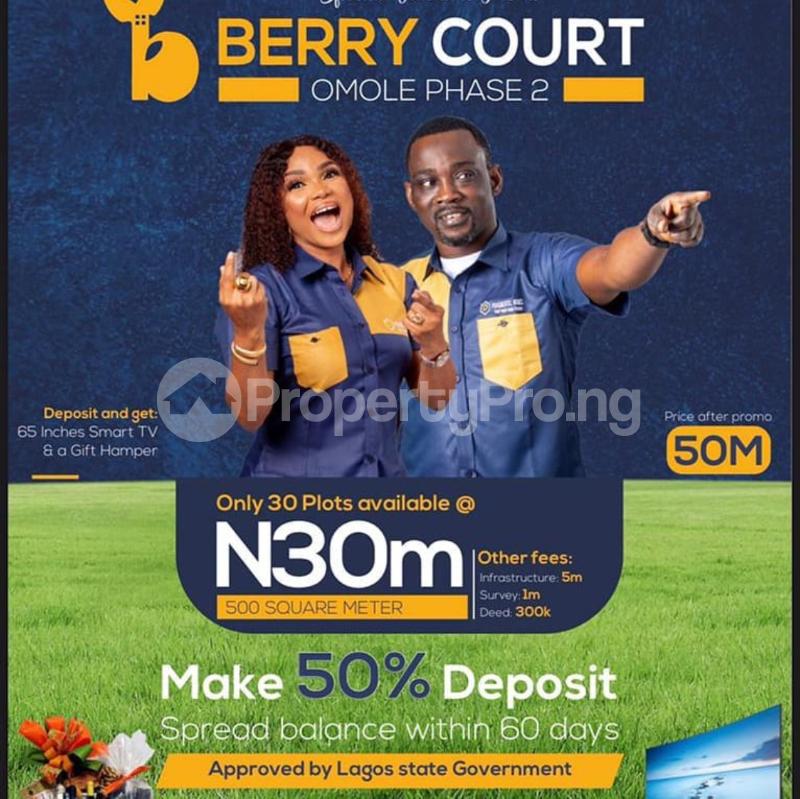 Land for sale Omole Phase 2 Extension Omole phase 2 Ojodu Lagos