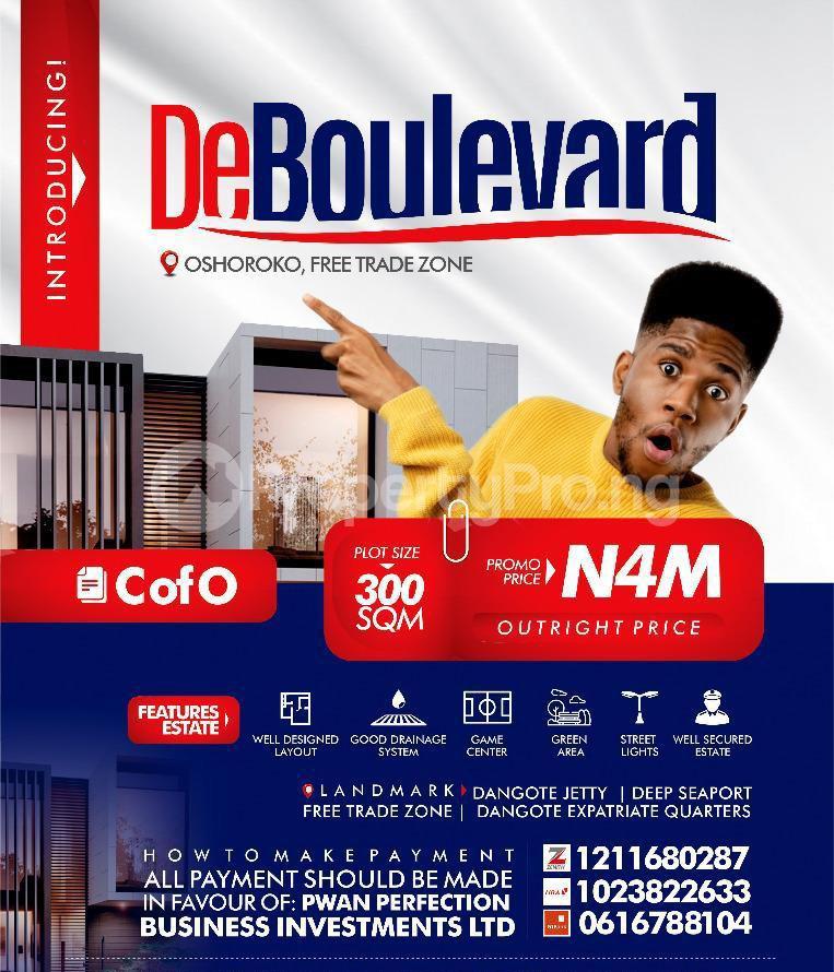 Land for sale Oshoroko, Lekki Free Trade Zone Free Trade Zone Ibeju-Lekki Lagos