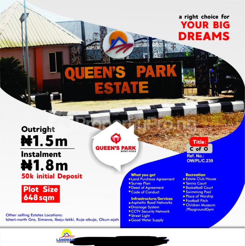 Land for sale Mowo Ofada Berger Ojodu Lagos