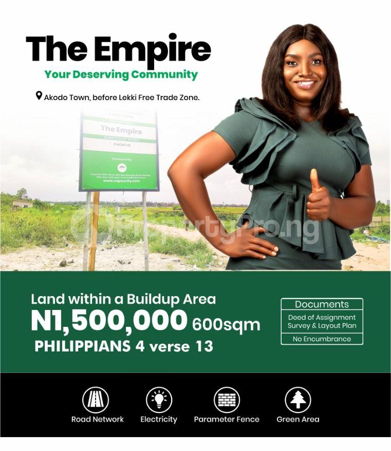 Land for sale Before Lekki Free Trade Zone & After Akodo General Hospital Akodo Ise Ibeju-Lekki Lagos