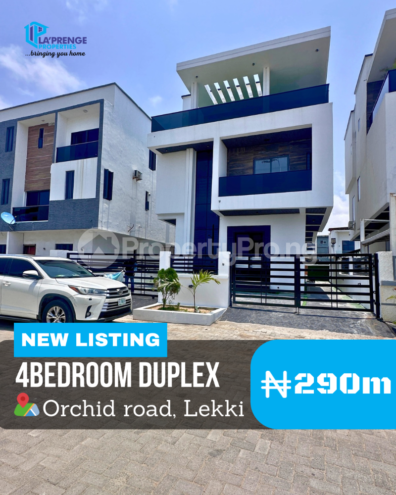 4 bedroom House for sale Orchid Road By Chevron Toll Gate orchid Lekki Lagos