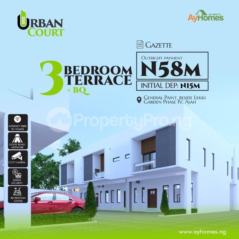 3 bedroom House for sale General Paint, Beside Lekki Garden Phase Iv, Ajah Lagos
