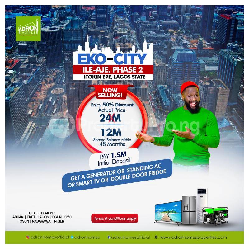 Land for sale Itokin Epe Epe Lagos