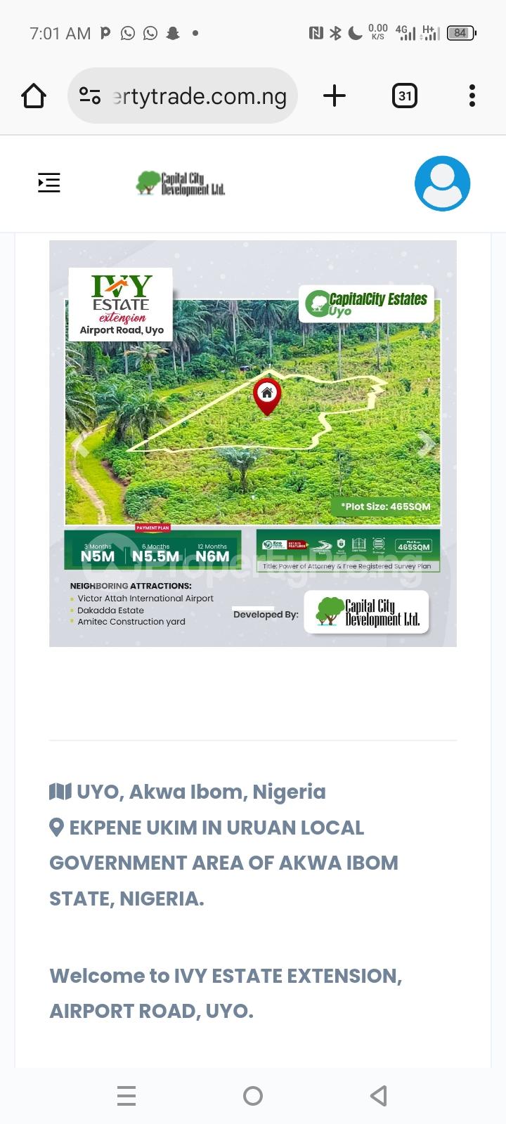 Land for sale Ikot Ekpene Akwa Ibom - 0