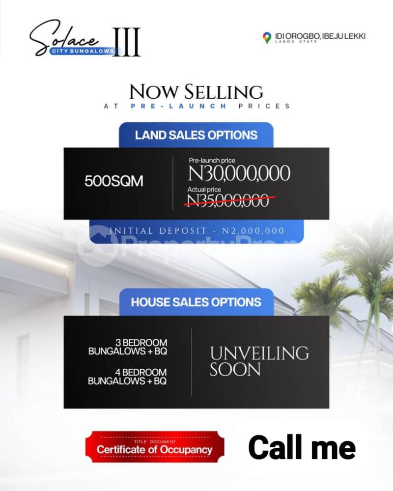 Land for sale Eleranigbe Ibeju-Lekki Lagos