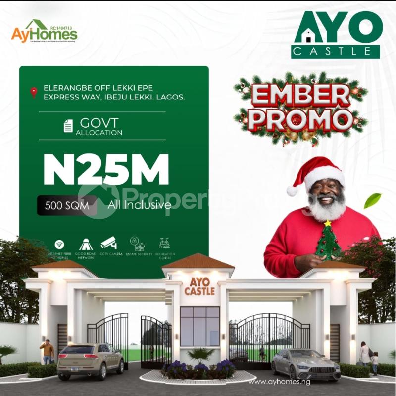 Land for sale Elerangbe Epe Lagos