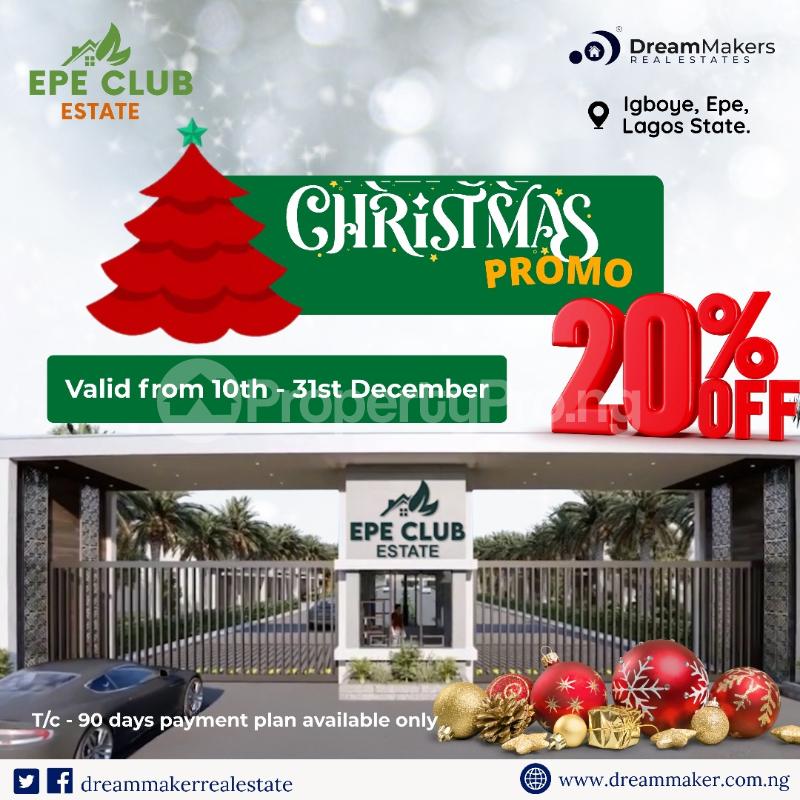 Land for sale Epe Club Estate Close To Notable Higher Institution & Marina Project Epe Road Epe Lagos