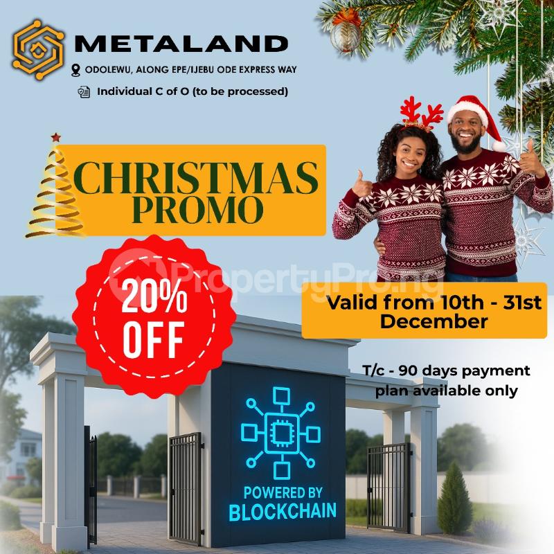 Land for sale Metaland Estate Epe Tollgate Expressway Ijebu Ode Close To Lagos State University Campus Epe Road Epe Lagos