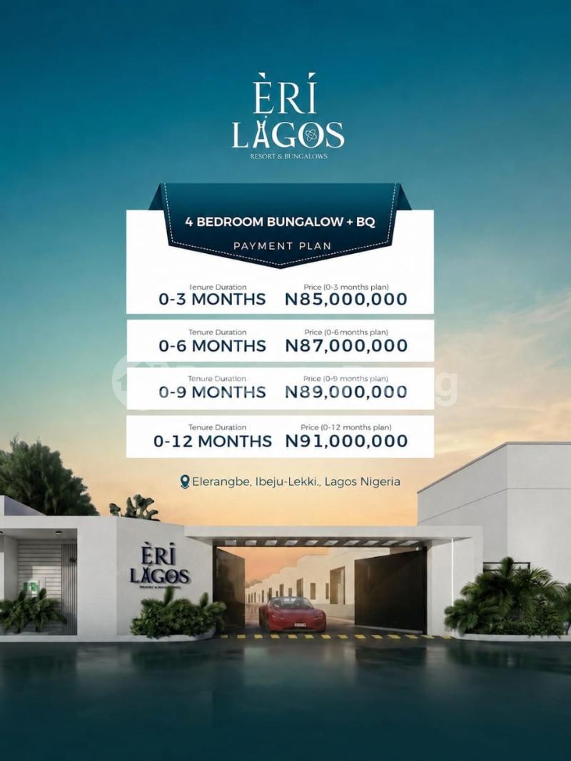 3 bedroom House for sale Eleranigbe Ibeju-Lekki Lagos