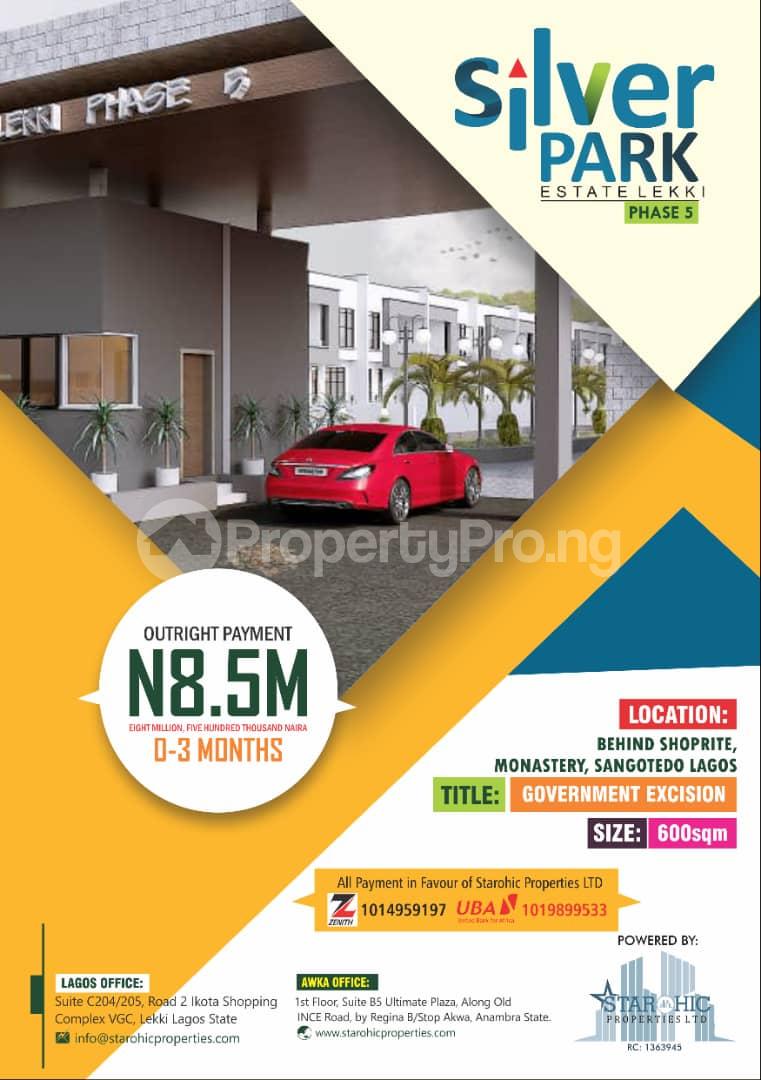 Land for sale Behind Novare Mall Sangotedo Ajah Lagos - 0