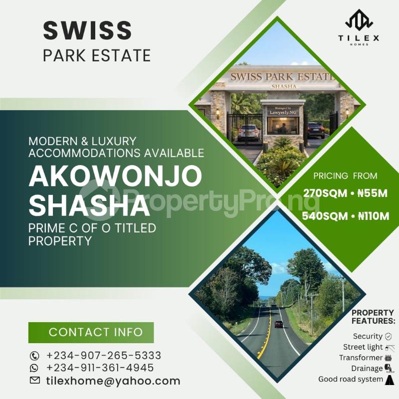 Land for sale Swisspark Estate Shasha Alimosho Lagos