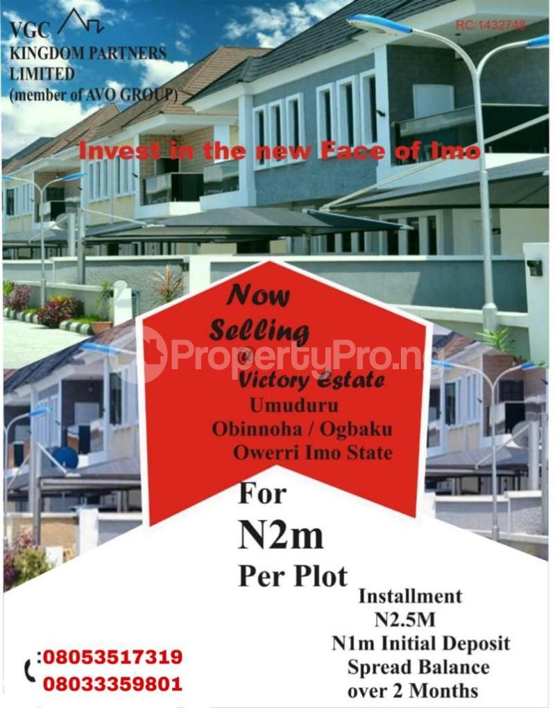 Land for sale Umuduru, Obinnoha/ogbaku Owerri Imo - 0