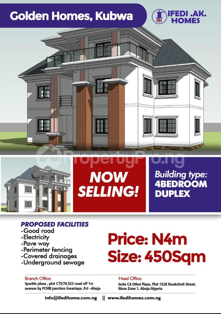 4 bedroom Land for sale Cadastral Zone F14,bazango. Kubwa. Before Dantata Estate Kubwa Abuja - 0