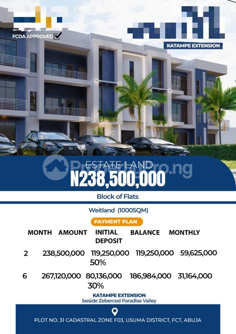 Land for sale Katampe Ext Abuja