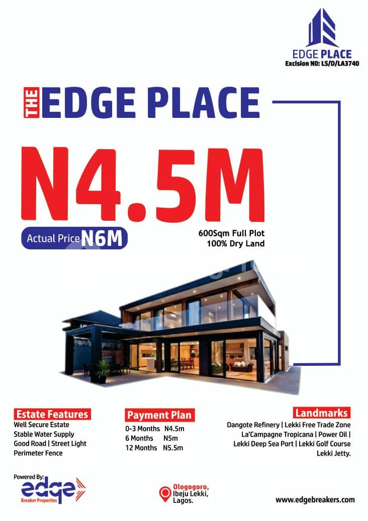 Land for sale Ogogoro Town Ibeju Lekki Lagos Ogogoro Ibeju-Lekki Lagos