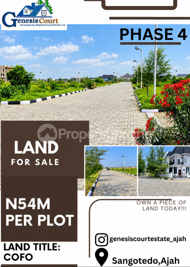 Land for sale Genesis Court Estate Phase 4 Lekki Lagos