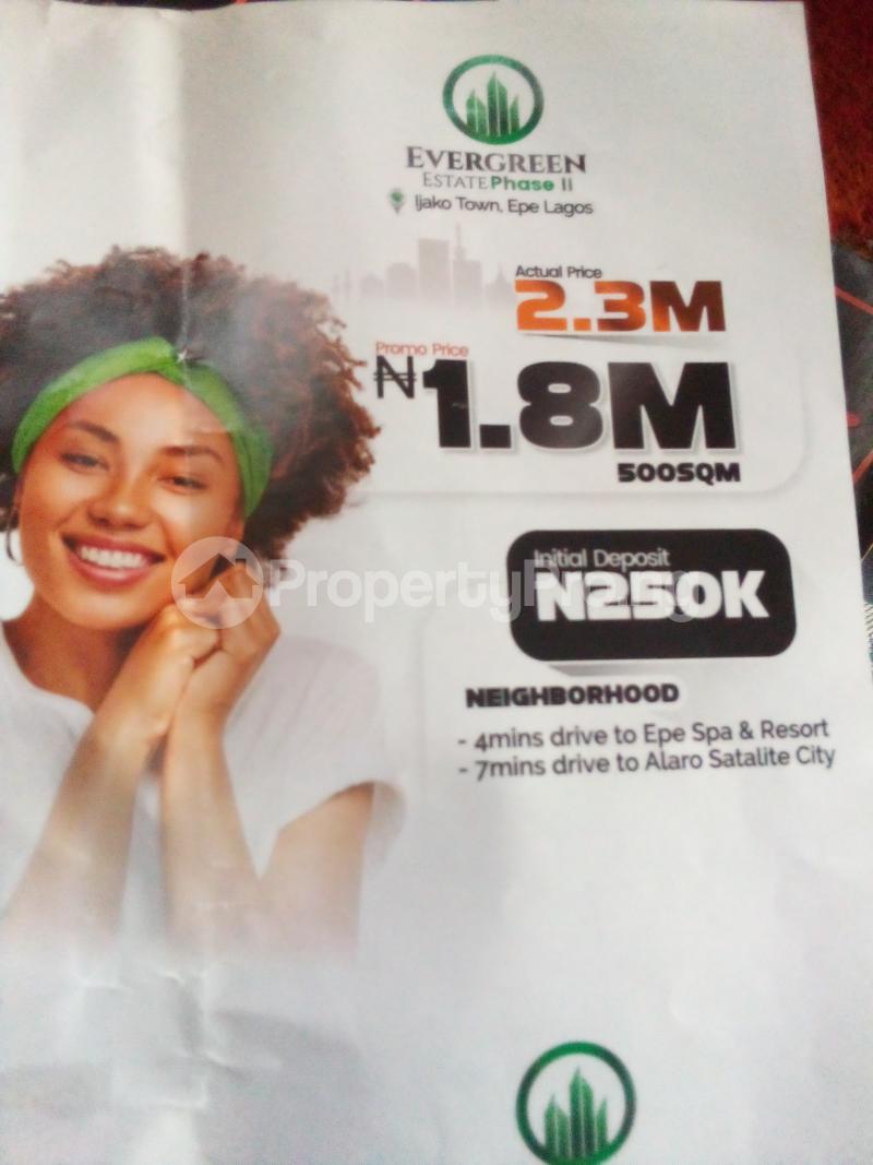 Land for sale Ijako Town Epe Road Epe Lagos